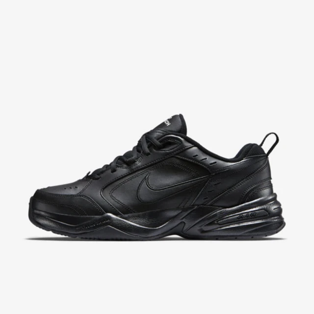 NIKE 耐吉 Air Monarch IV 男 休閒鞋 運動 復古 老爹鞋 厚底 緩震 皮革 全黑(415445-001)