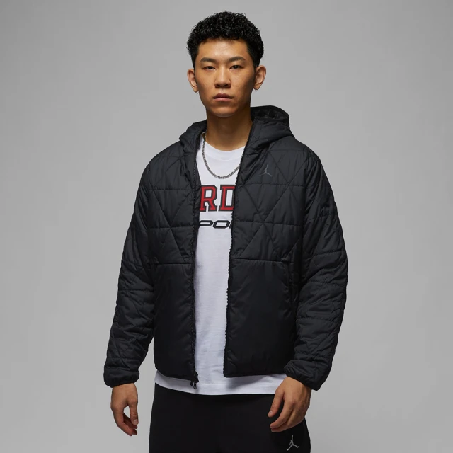 NIKE 耐吉 防潑水 連帽外套 喬丹 男款 AS M J TF SPRT STMT MDWT JKT 黑色(FZ3163010)