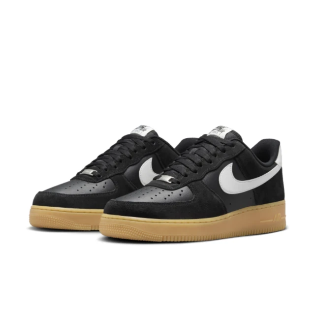 NIKE 耐吉 AIR FORCE 1 07 LV8 黑色 麂皮 膠底 休閒鞋 穿搭 男款(FQ8714-004)