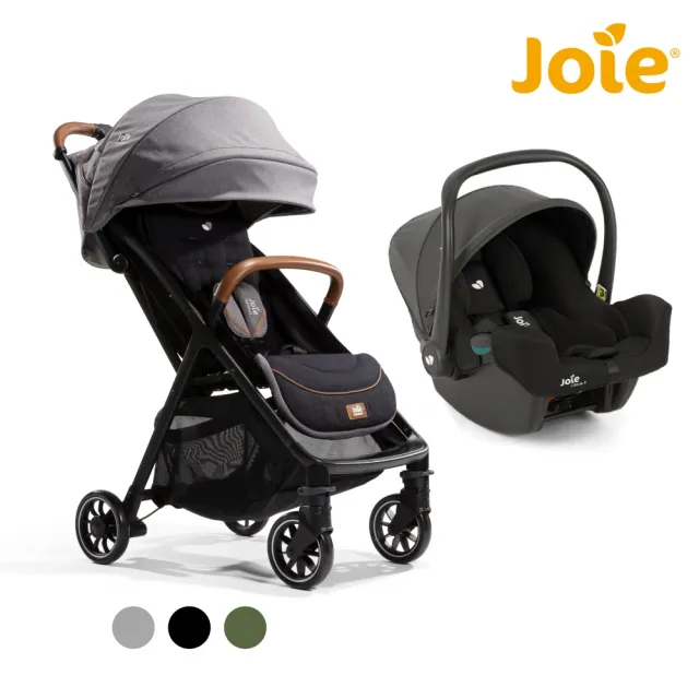 【Joie官方旗艦】Parcel？輕便三折手推車+iSnug 2 提籃汽座/汽車安全座椅/嬰兒手提籃汽座