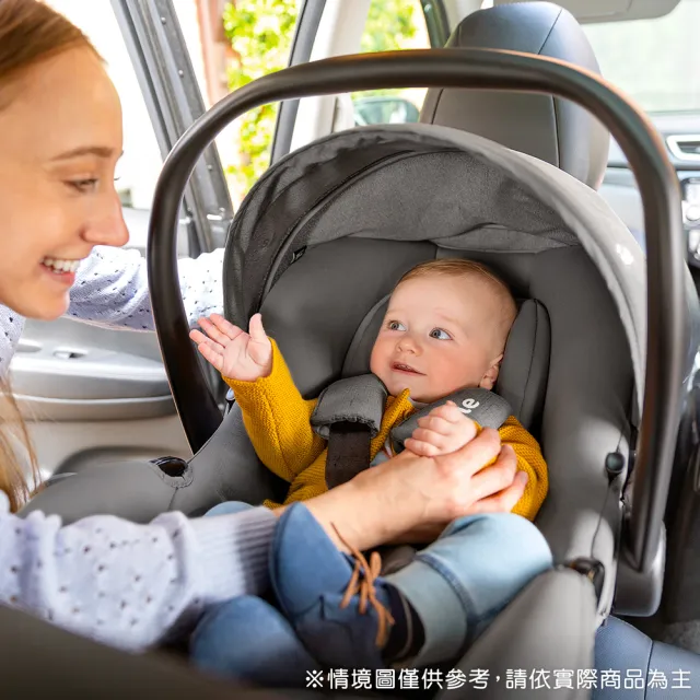 【Joie官方旗艦】Parcel？輕便三折手推車+iSnug 2 提籃汽座/汽車安全座椅/嬰兒手提籃汽座