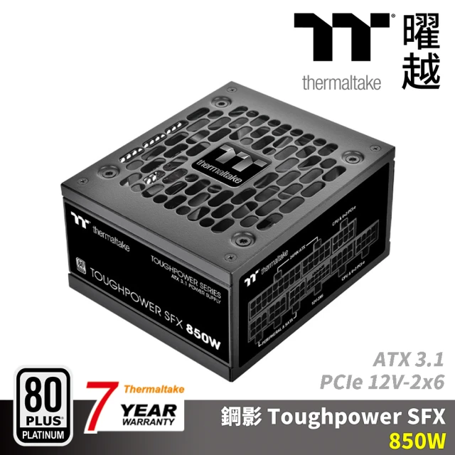 Thermaltake 曜越 鋼影 Toughpower SFX 1000W白金牌認證電源 七年保 ATX3.1(PS-STP-1000FNFAPT-1)