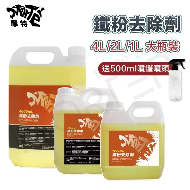 【MorTer】鐵粉去除劑-1L大桶+噴灌(去除車漆鐵粉 去除輪框 鋼圈鐵粉 鋼圈劑 軟化 煞車皮)