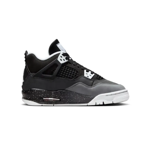 【NIKE 耐吉】Air Jordan 4 Retro Fear 恐懼黑 GS FQ8213-002(AJ4 驚艷 有型 休閒鞋 大童鞋)