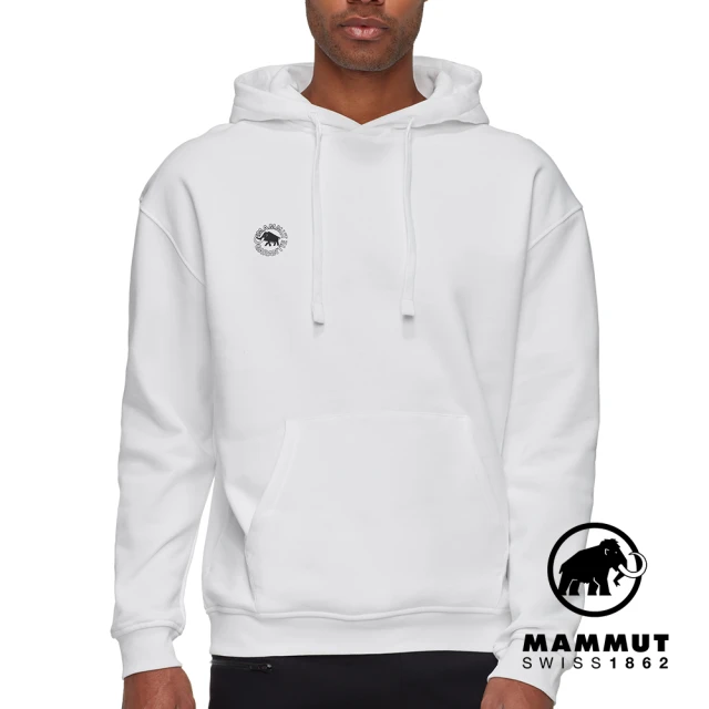 Mammut 長毛象 Mammut Base ML Hoody Guarantee 1974 機能休閒刷毛帽T 男款 白色 #1014-07080