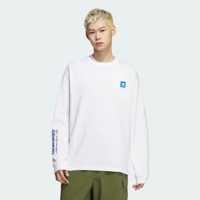 ★★Adairs★★ City Skate Long Sleeve Tee White JC6833 The axel | Long Sleeve Women's Crew Neck Tee – perfectwhitetee