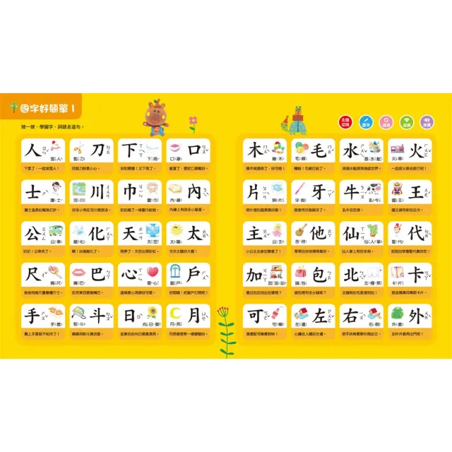 寶寶的第一本觸控有聲書：學前認字與認詞+動物與交通工具