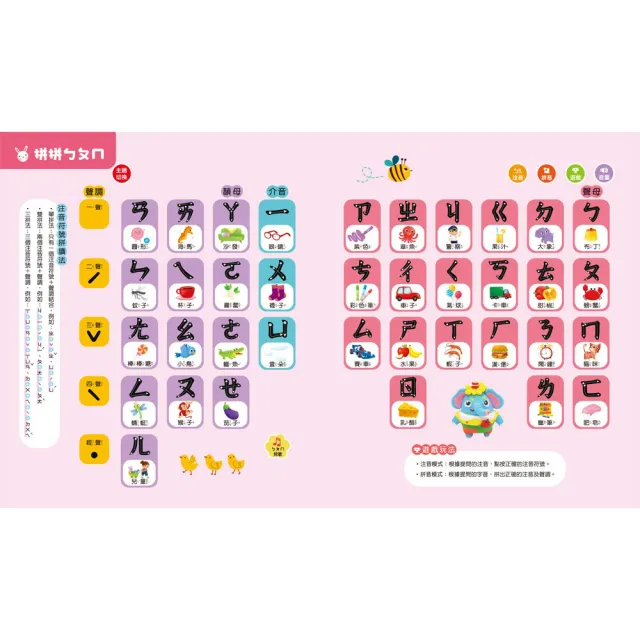 寶寶的第一本觸控有聲書：學前認字與認詞+動物與交通工具