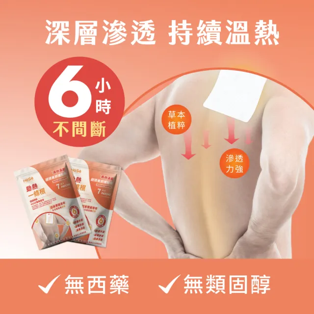 【HOSE 好適】超透氣勁涼貼布-五包組(每包7片共35片/涼感貼布/一條根貼布/酸痛貼布/精油貼布)