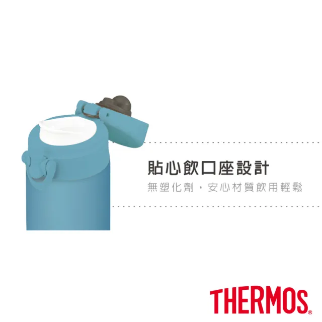 【THERMOS膳魔師】買1送1_不鏽鋼彈蓋真空保溫杯500ml(JNF-502+JNF-502)