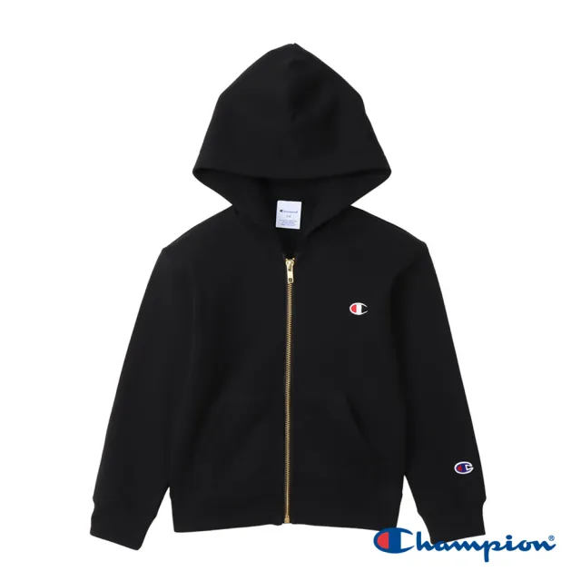 【Champion】官方直營-經典款刺繡LOGO連帽運動保暖外套-男女童裝(6色)