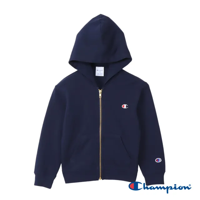 【Champion】官方直營-經典款刺繡LOGO連帽運動保暖外套-男女童裝(6色)