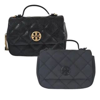 【TORY BURCH】Willa小香風菱格鏈條包(亮皮黑/霧黑色/贈原廠防塵袋紙袋母親節送禮)