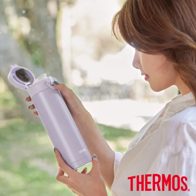 【THERMOS 膳魔師】不鏽鋼彈蓋真空保溫瓶保溫杯500ml(JNF-502)