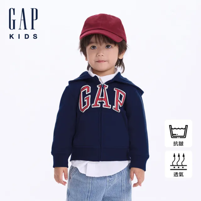 【GAP】兒童裝 Logo印花/刷毛連帽外套-多款可選(646082&657348)