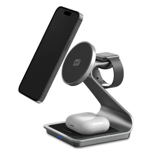【hoda】PM01 16.5W 三合一磁吸無線充電座(iPhone/AirPods/Apple Watch)