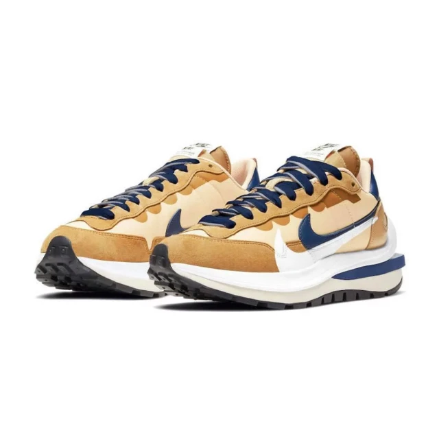 NIKE 耐吉 聯名休閒鞋 Nike X Sacai VaporWaffle 奶茶 藍色 卡布奇諾 經典 穿搭 潮流(DD1875-200)