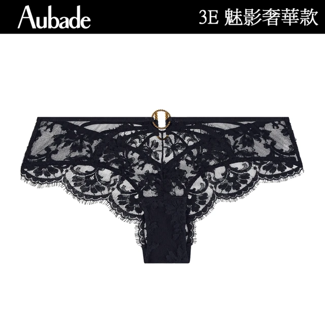 Aubade 魅影奢華系列-蕾絲削臀平口褲 性感小褲 法國進口 女內褲(3E)