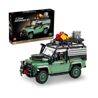 【LEGO 樂高】Icons 10317 Land Rover Classic Defender 90(路虎 越野車 禮物)