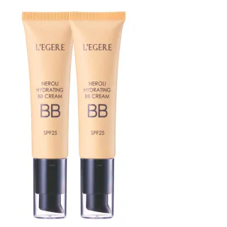 即期品【LEGERE 蘭吉兒】橙花原液保濕BB霜SPF25 35ml(2入組)