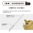 【WOKY 沃廚】買1送1_二代渾圓杯 鈦陶瓷款770ml-附彈跳&矽膠粗吸管(隨行杯/吸管杯/保溫杯瓶/保冰杯瓶/水壺)