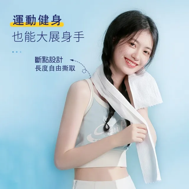 【ITO】捲筒式鮫紋洗臉巾(80抽/入)