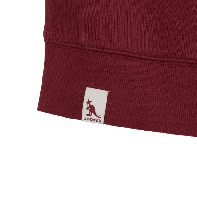 【KANGOL】袋鼠 貼繡圖騰大學T 64551005