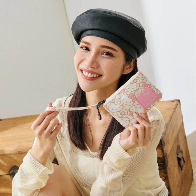 OUTDOOR Hello Kitty零錢包-黑 ODKT2