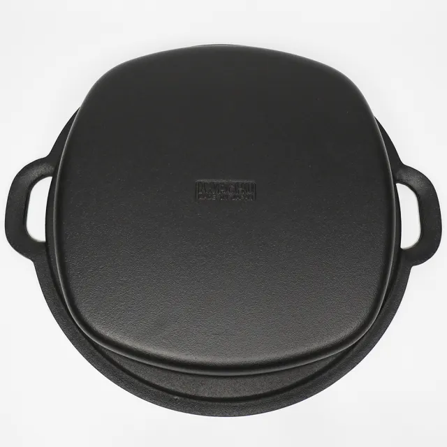 【南部鐵器】福介商店 日本鑄鐵鍋 IWACHU 岩鑄 壽喜燒兼用餃子鍋 24cm IH 平底 雙耳 煎餃 壽喜燒
