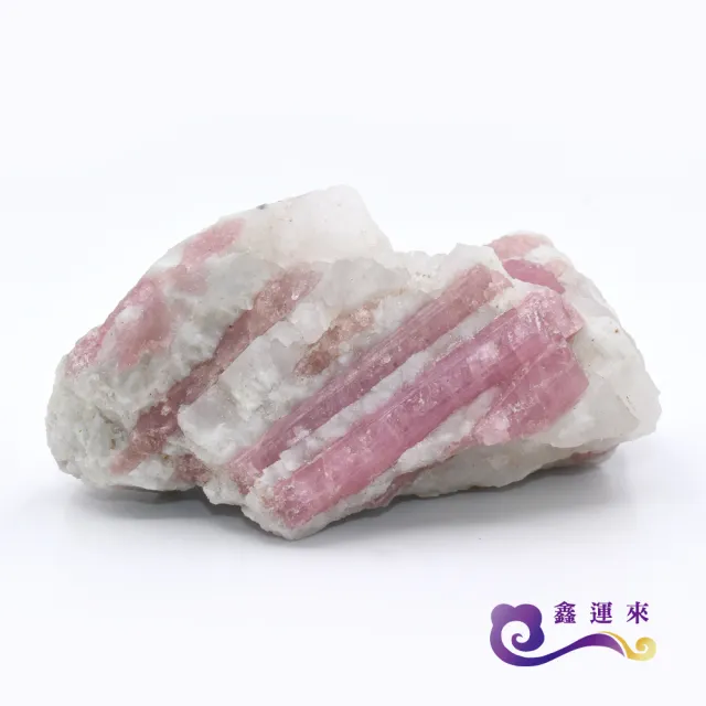 【鑫運來】◎紅碧璽共生原礦(形狀重量隨機出貨)