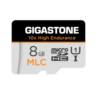 【GIGASTONE 立達】MLC 10xHigh Endurance microSDHC C10 U1 8GB 行車監控記憶卡(行車紀錄器/視訊監控)