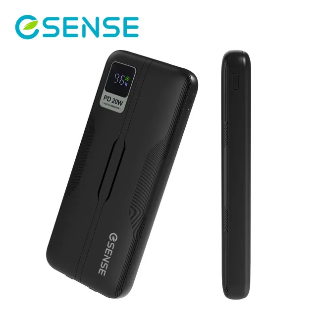 【ESENSE 逸盛】自帶線10000mAh行動電源(Lightning/USB-C/iphone/安卓手機適用) 37-ALO100