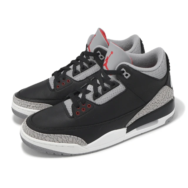 NIKE 耐吉 休閒鞋 Air Jordan 3 Retro Black Cement 男鞋 黑 灰 黑水泥 AJ3(DN3707-010)