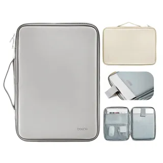 【samore】Macbook/惠普/戴爾/華碩/宏基 PU皮質180全開合筆電包 隱藏式手提電腦包 內膽包 禮物(14吋)