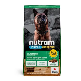 即期品【Nutram 紐頓】T26無穀全齡犬糧 11.4kg/25lb(狗糧/狗飼料/無穀犬糧)