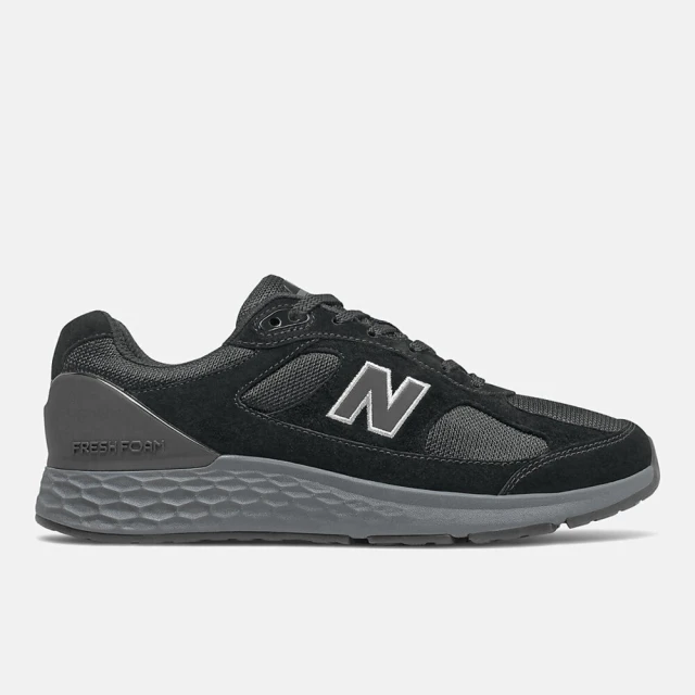 NEW BALANCE Fresh Foam 1880 男 健走鞋 2E寬楦 緩震 耐磨 黑灰(MW1880B1)