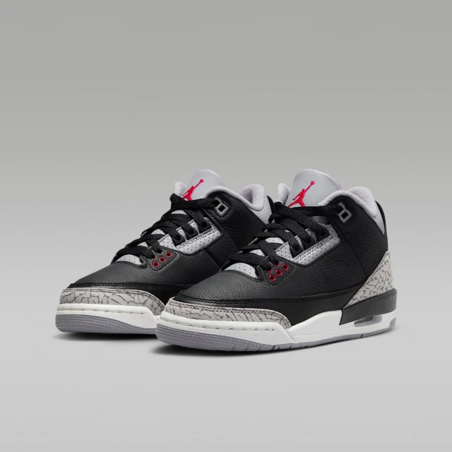 NIKE 耐吉 籃球鞋 女鞋 大童 運動鞋 實戰 AIR JORDAN 3 RETRO GS 黑灰 DM0967-010