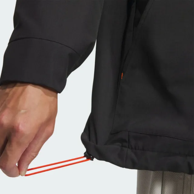 【adidas 愛迪達】TH WARM JKT 黑色 鋪棉 風衣外套 連帽拉鍊 男款 運動 防風 保暖(JI8680)