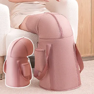 【加高過膝】可折疊護膝保溫泡腳桶(水袋 儲水 血液循環 養生 洗腳 足浴 居家SPA 大容量 側邊掛繩 耐高溫)