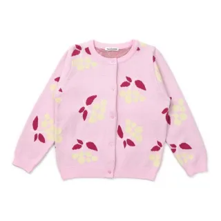 【TALESCOOP】童裝-花卉粉色針織外套(粉紅色)