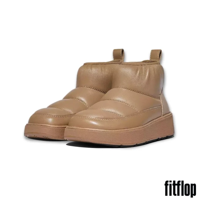 FitFlop GEN-FF 軟墊柔軟皮革短靴-女(經典棕褐色)