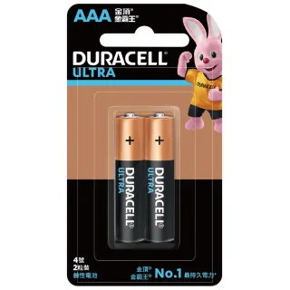 【DURACELL】金頂 ULTRA超能量鹼性電池-4號AAA(2入裝)