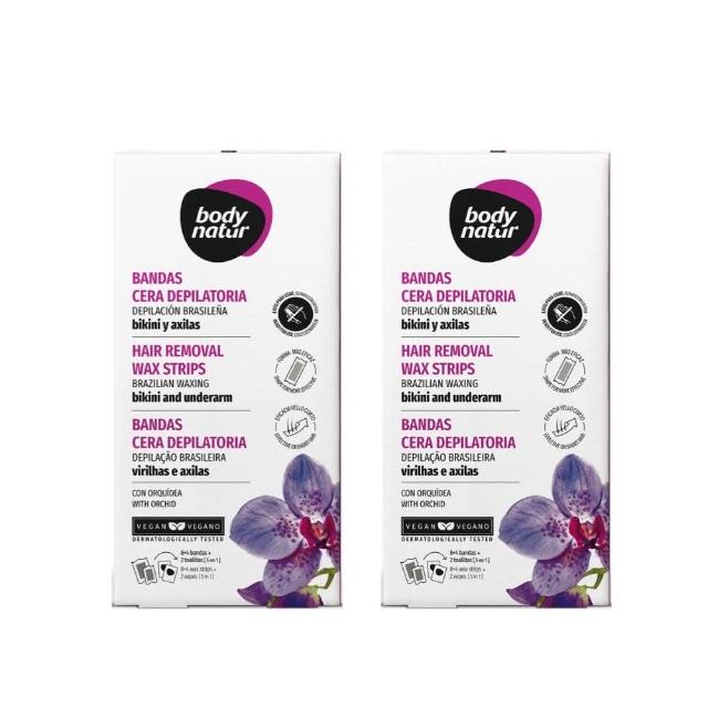 【Body Natur】蜜蠟除毛貼片12片/2入-比基尼線/腋下(通過西班牙權威機構肌膚耐受性測)