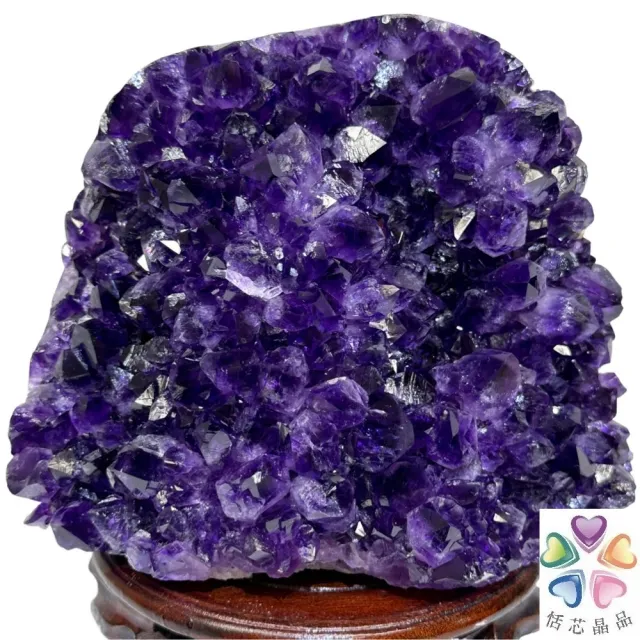 【恬芯晶品】M13頂級烏拉圭帝王紫水晶開運招財(辦公室消磁淨化風水財運財位招貴人紫晶鎮禮物補財庫)