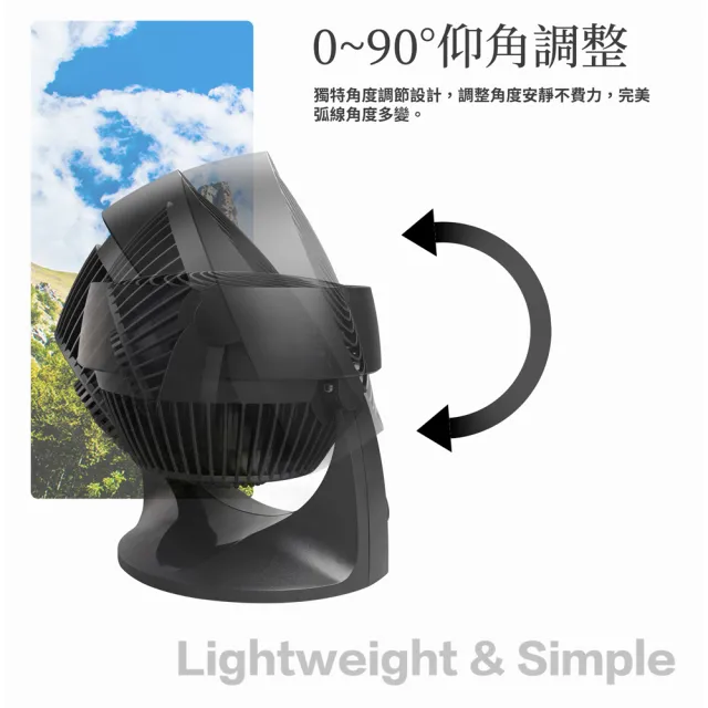 【VORNADO 沃拿多】渦流空氣循環機533B-黑色(循環機 循環扇)