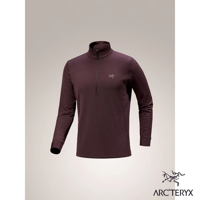 Arcteryx 始祖鳥 男 Rho 羊毛長袖套頭衫(幻象紫)