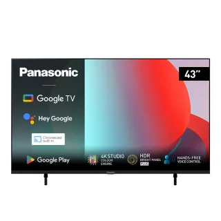 【Panasonic 國際牌】43型4K HDR Google 智慧顯示器 不含視訊盒(TN-43W80AGT)