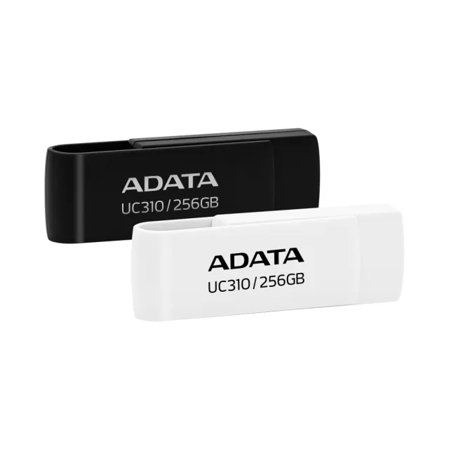 【ADATA 威剛】UC310  256GB USB3.2旋轉隨身碟(黑/白)