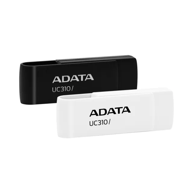 【ADATA 威剛】UC310  128GB USB3.2旋轉隨身碟(黑/白)