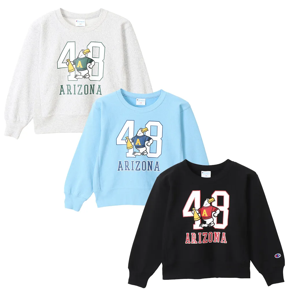 【Champion】官方直營-經典款Arizona老鷹校園大學T上衣-男女童裝(3色)